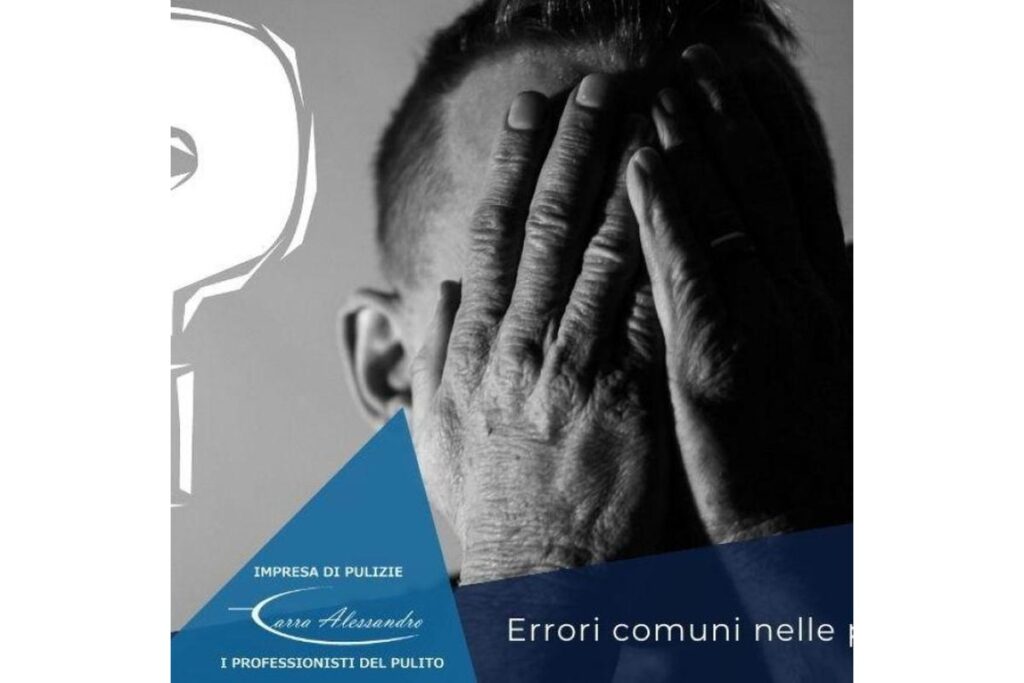 Una donna pulisce freneticamente il soggiorno, ma la polvere persiste sulle superfici.
